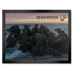 U.S. Marine Corps Boat Launch Framed Print