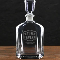 US Marine Corps 'Build Your Glass' Personalized 23.75 oz. Whiskey Decanter