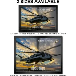 U.S. Marine Corps CH-53E Super Stallion Helicopter Framed Print