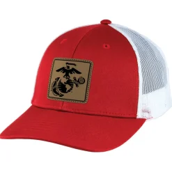 U.S. Marine Corps Eagle Globe & Anchor Patch USMC Trucker Hat by 7.62 Design