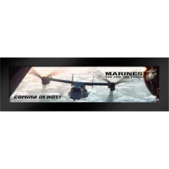 U.S. Marine Corps Osprey 'Coming In Hot' Framed Print