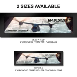 U.S. Marine Corps Osprey 'Coming In Hot' Framed Print