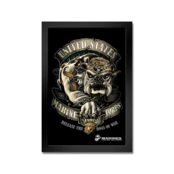 U.S. Marine Corps Release The Dogs Of War Framed Print