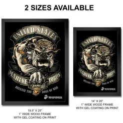 U.S. Marine Corps Release The Dogs Of War Framed Print