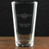 US Navy Aviation Personalized Pint Glass