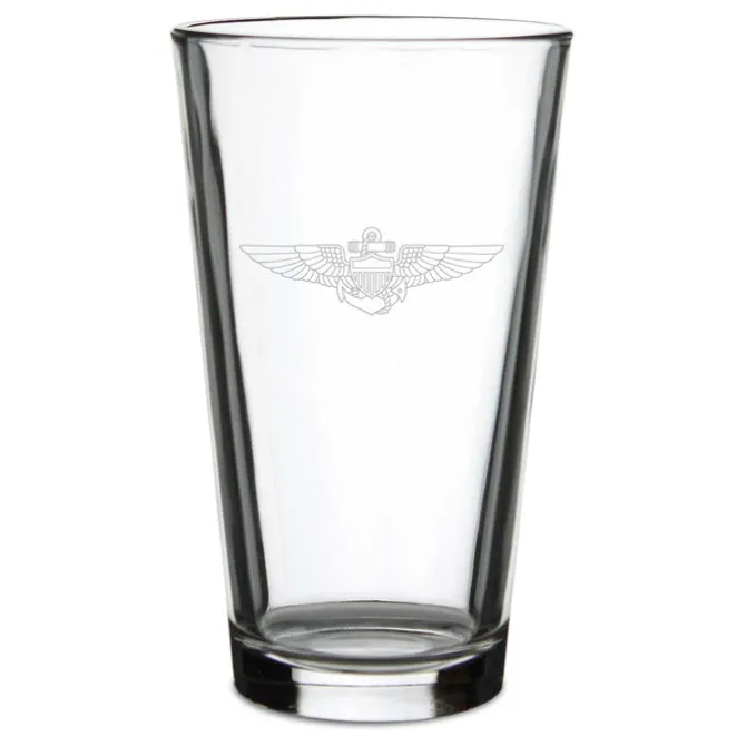 US Navy Aviation Personalized Pint Glass