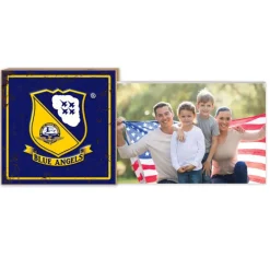U.S. Navy Blue Angels Faux Rusted Floating Picture Frame