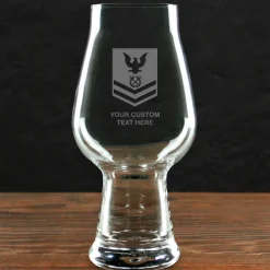 US Navy 'Build Your Glass' Personalized 18.25 oz Luigi Bormioli IPA Beer Glass