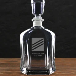 US Navy 'Build Your Glass' Personalized 23.75 oz. Capitol Whiskey Decanter