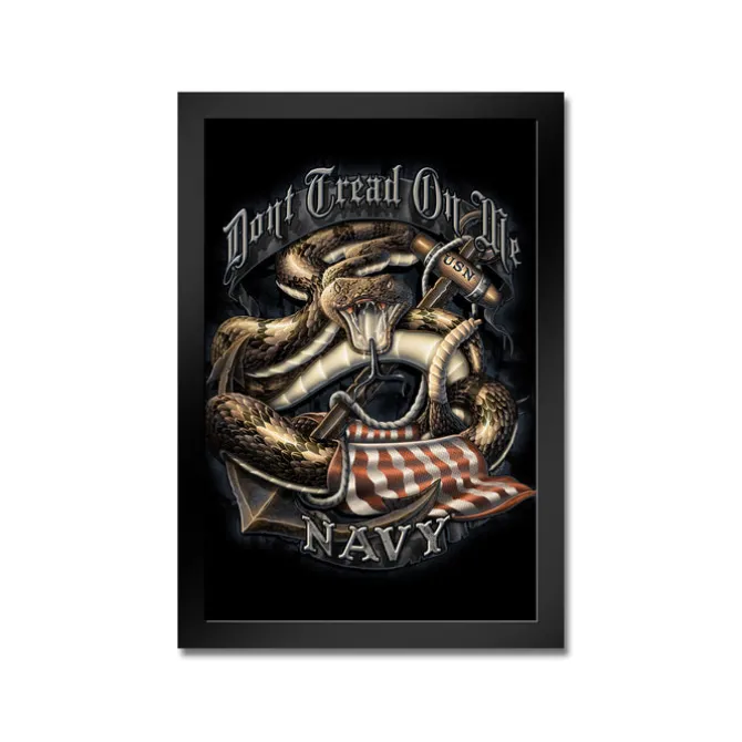 U.S. Navy Don't Tread Framed Print