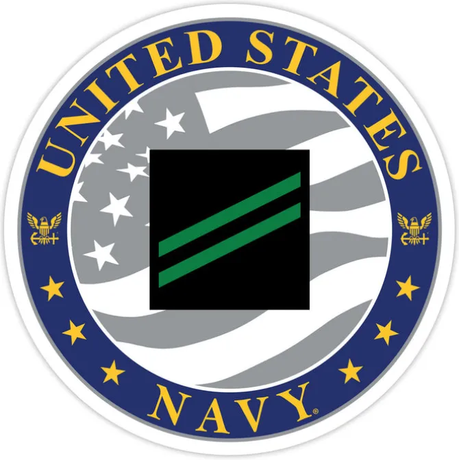 US Navy E-2 Airman Apprentice 3.5" Decal by 7.62 Design