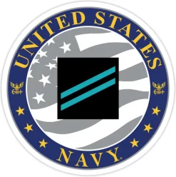 US Navy E-2 Constructionman Apprentice 3.5" Decal by 7.62 Design
