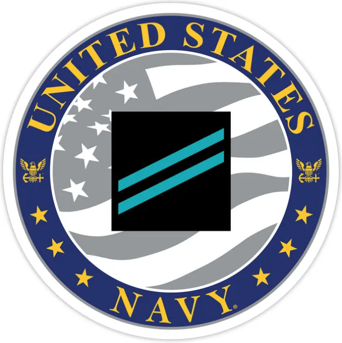 US Navy E-2 Constructionman Apprentice 3.5" Decal by 7.62 Design