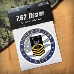 US Navy E-9 Master Chief Petty Officer 3.5" Decal by 7.62 Design