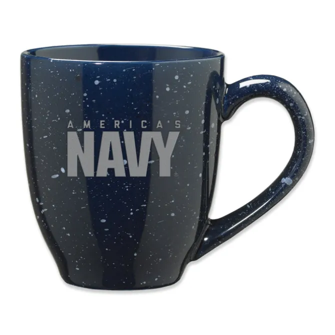 U.S. Navy Etched Bistro Mug - Officially Licensed