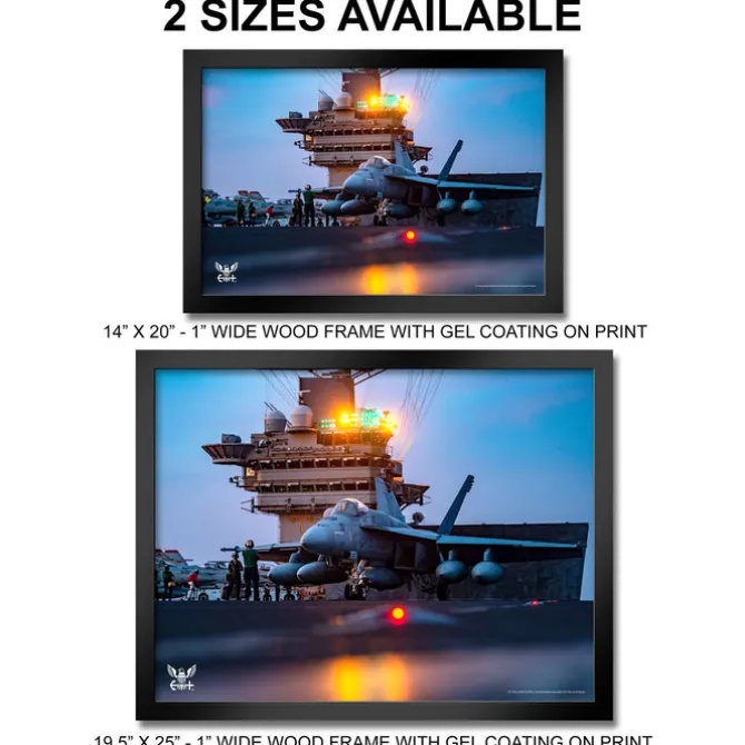 U.S. Navy F-18 Catapult Framed Print