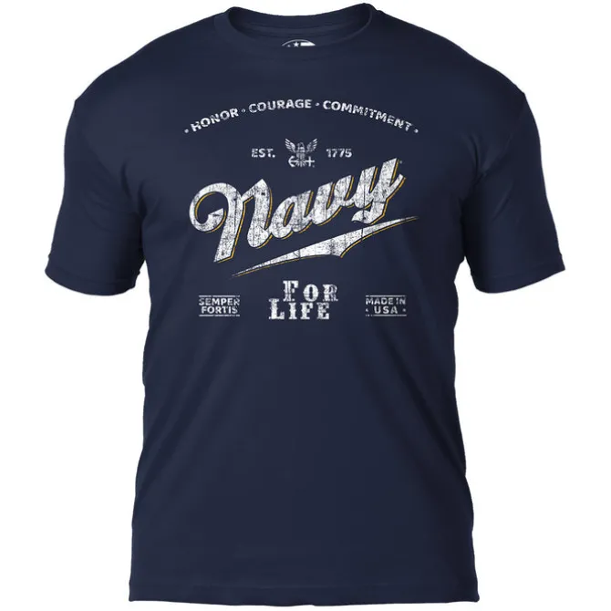 U.S. Navy For Life 7.62 Design Men's T-Shirt