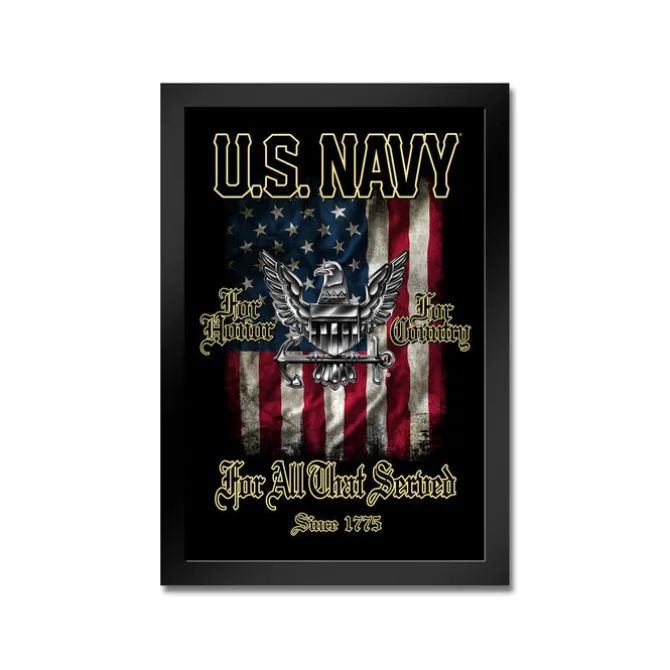 U.S. Navy 'For Those That Served' Framed Print