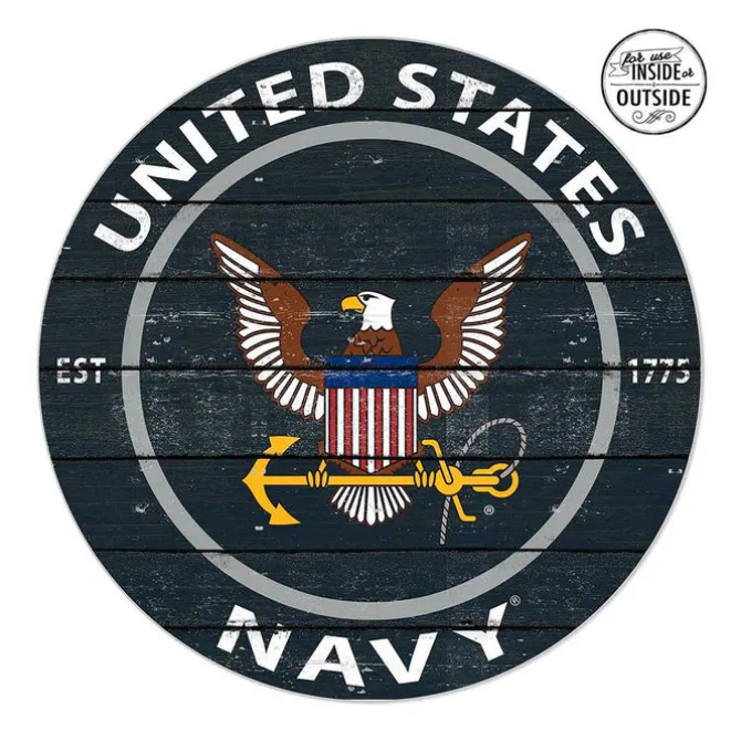 U.S. Navy Logo 20 x 20 inch Indoor/Outdoor PVC Sign - Made In The USA