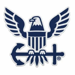 U.S. Navy Logo Die-Cut Pennant by 7.62 Design - Made in the USA
