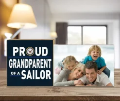 U.S. Navy Proud Grandparent Floating Picture Frame