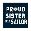 U.S. Navy Proud Sister 10 x 10 inch Wood Sign