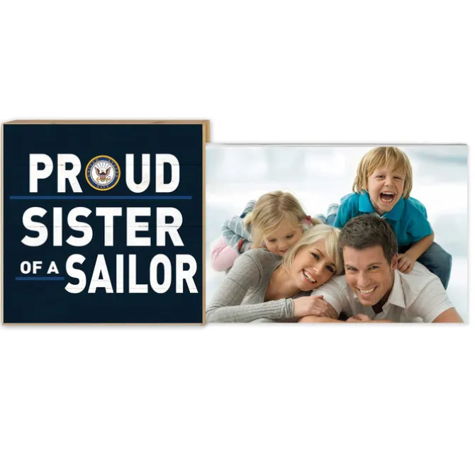 U.S. Navy Proud Sister Floating Picture Frame
