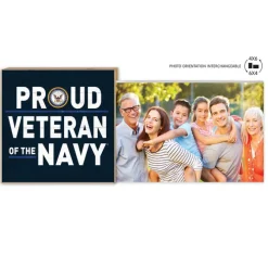 U.S. Navy Proud Veteran Floating Picture Frame