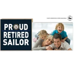 U.S. Navy Retired Floating Picture Frame