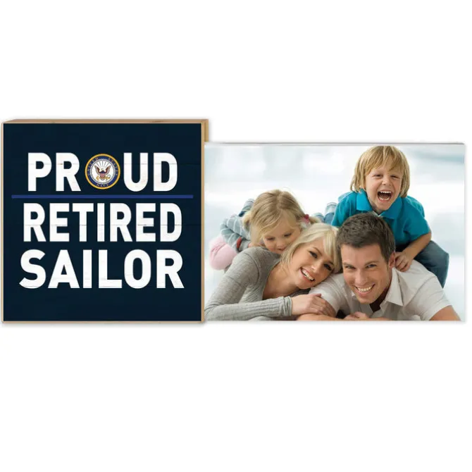 U.S. Navy Retired Floating Picture Frame
