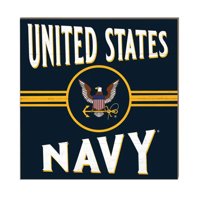 U.S. Navy Retro 10 x 10 inch Wood Sign