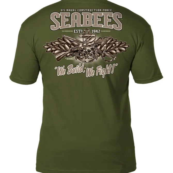 US Navy Seabees 'Vintage' 7.62 Design Battlespace Men's T-Shirt