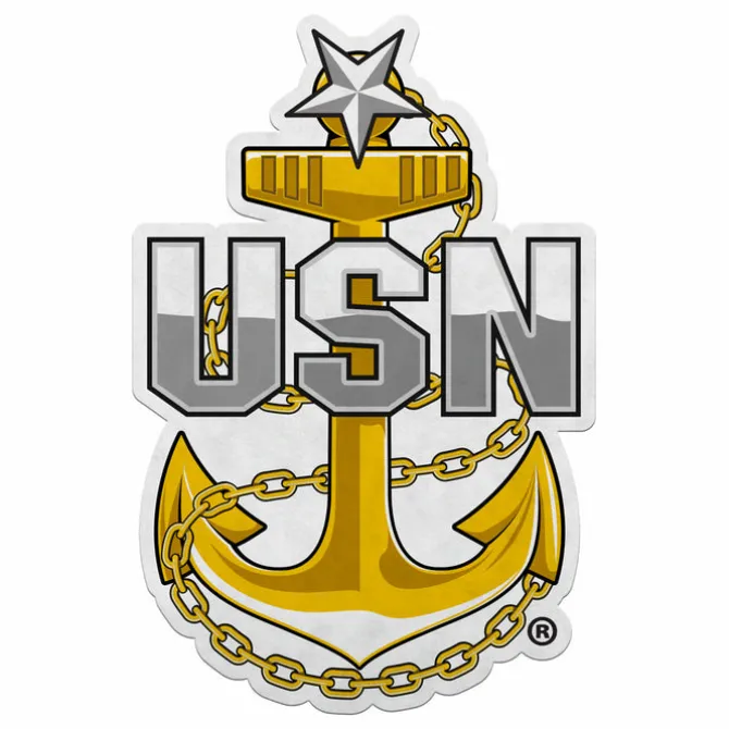 U.S. Navy Senior Chief Petty Officer Die-Cut Pennant by 7.62 Design - Made in the USA