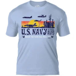 US Navy 'Steel Beach Party' 7.62 Design Battlespace Men's T-Shirt