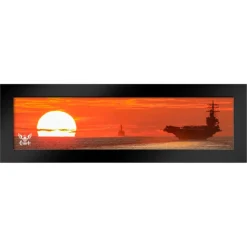 U.S. Navy Sunset Framed Print
