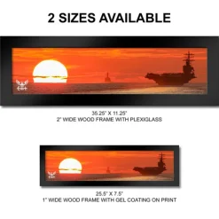 U.S. Navy Sunset Framed Print
