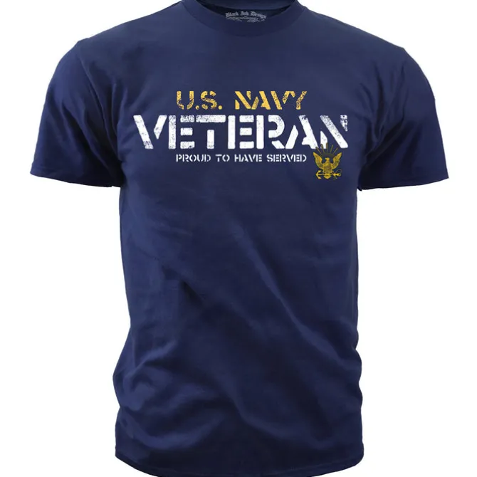 U.S. Navy Veteran - Proud to Have Served T-Shirt - US Navy Men's T-Shirt