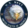 U.S. Navy Weathered Eagle 20 x 20 inch Wood Sign- Made In The USA