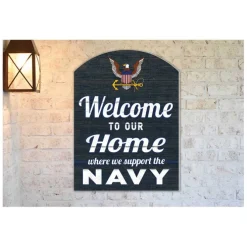 U.S. Navy Welcome 16 x 22 inch Indoor/Outdoor PVC Sign - Made In The USA
