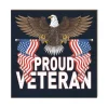 U.S. Proud Veteran 10 x 10 inch Wood Sign - Made In The USA