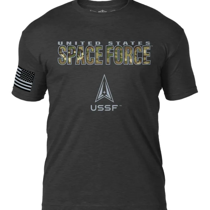U.S. Space Force Camo Text 7.62 Design Battlespace Men's T-Shirt