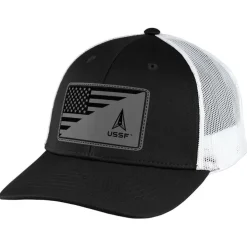 U.S. Space Force Split Flag Patch Trucker Hat by 7.62 Design