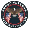 U.S. Veteran 20 x 20 inch Wood Sign - Made In The USA