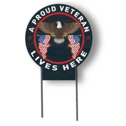 U.S. Veteran 20 x 20 inch Yard Sign - Made In The USA