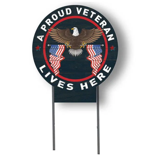 U.S. Veteran 20 x 20 inch Yard Sign - Made In The USA