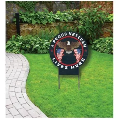 U.S. Veteran 20 x 20 inch Yard Sign - Made In The USA