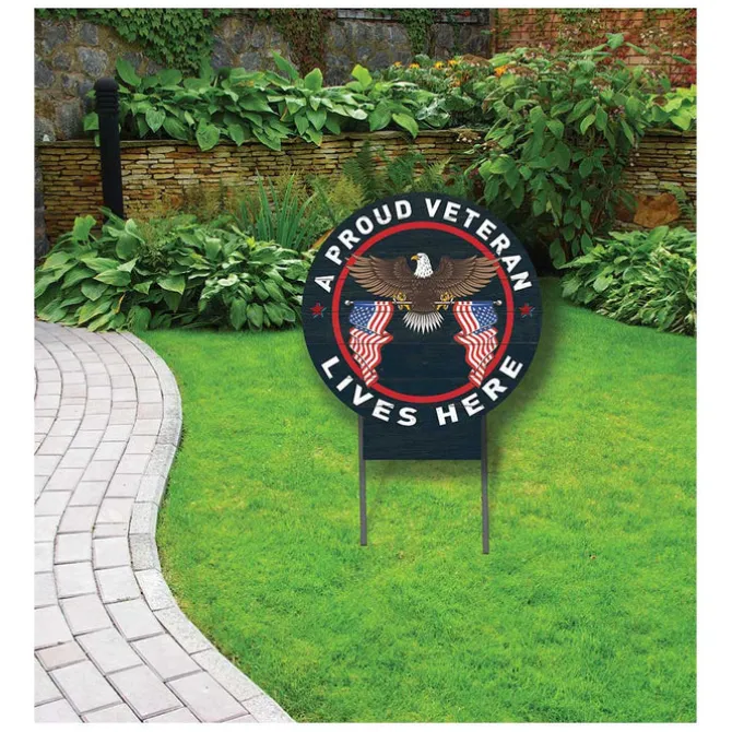 U.S. Veteran 20 x 20 inch Yard Sign - Made In The USA