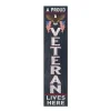 U.S. Veteran Welcome 11 x 46 inch Leaner Sign - Made In The USA