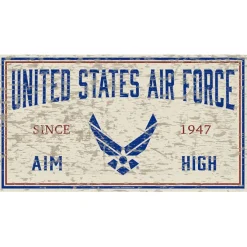 USAF Chipped 11 x 20 inch Sign