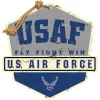 USAF Fly Fight Win Badge 20 x 20 inch Sign